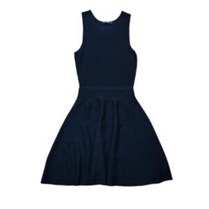 LBD black sleeveless fit & flare dress